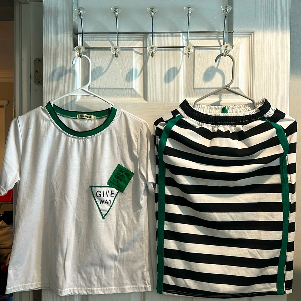 Women Blouse and Skirt Set